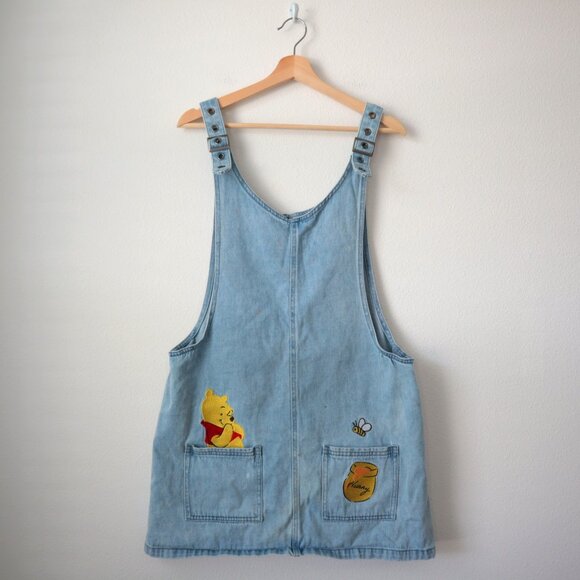 Vintage Disney Winnie the Pooh Overall Skirt | L - Picture 1 of 6